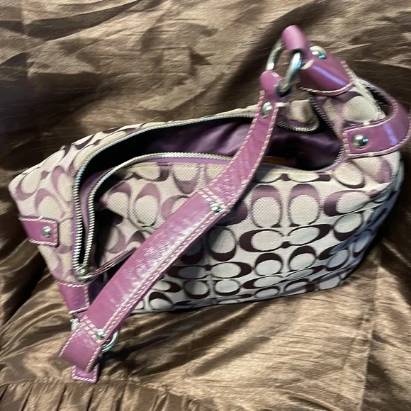 Coach pinlope signature C Patton leather Purse - Picture 2 of 4